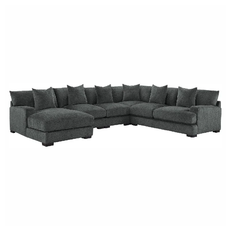 Homelegance Worchester (5)5-Piece Modular Sectional with Left Chaise