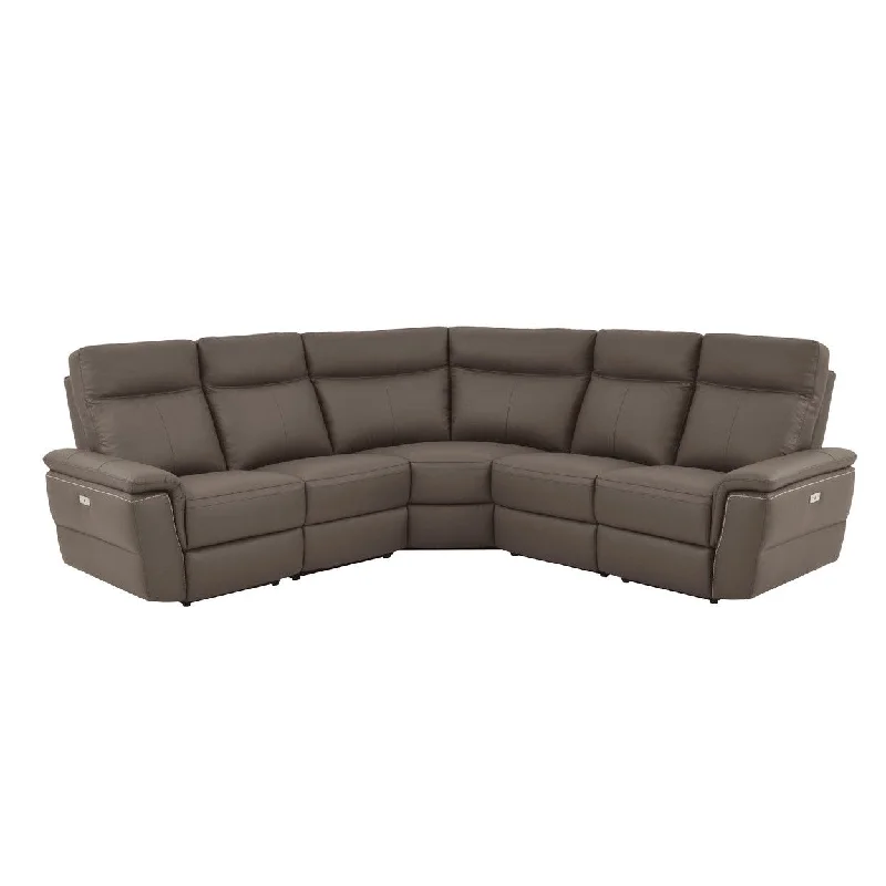 Homelegance Olympia (5)5-Piece Modular Power Reclining Sectional