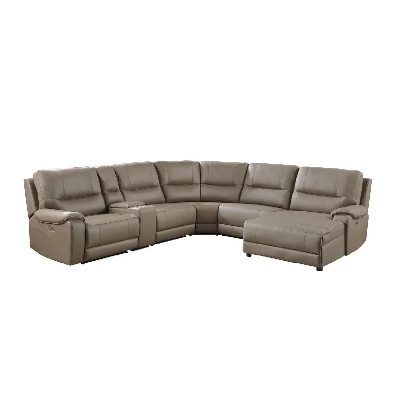 Homelegance Legrande (6)6-Piece Modular Power Reclining Sectional with Power Headrests and Right Chaise