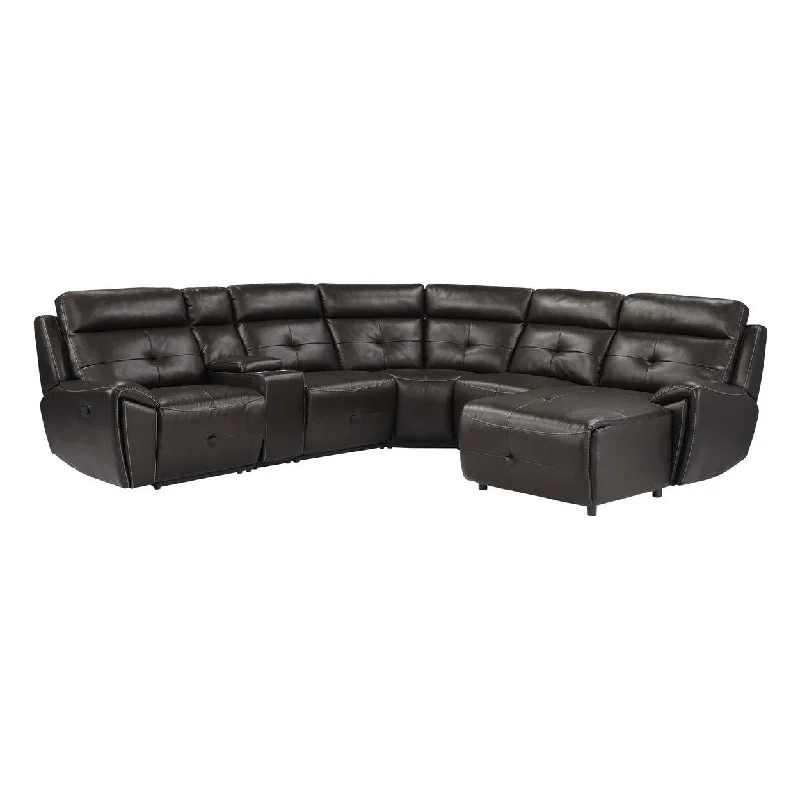 Homelegance Avenue (6)6-Piece Modular Reclining Sectional with Right Chaise