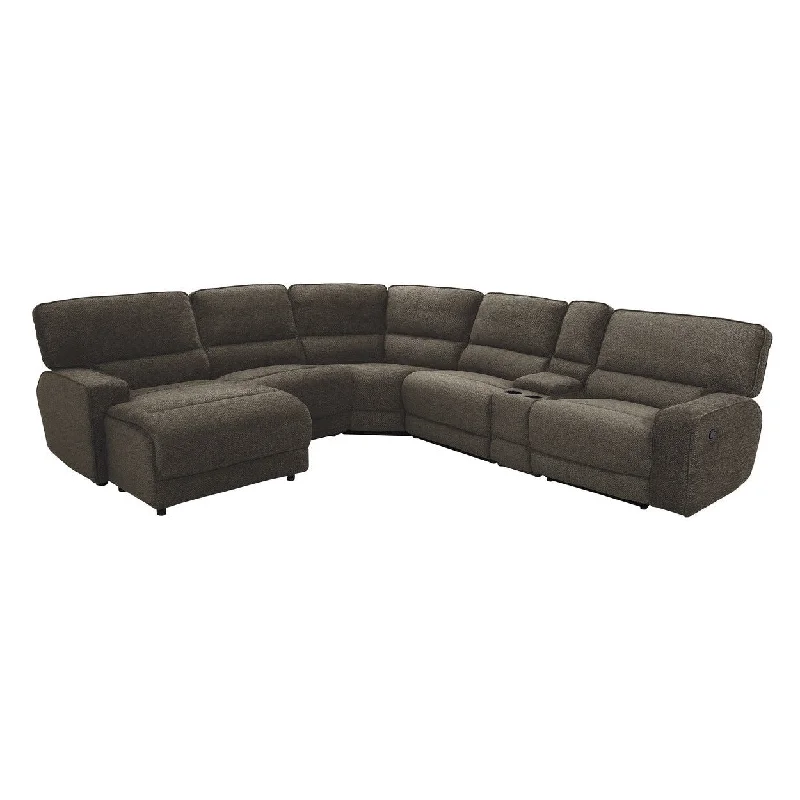 Homelegance Shreveport (6)6-Piece Modular Reclining Sectional with Left Chaise