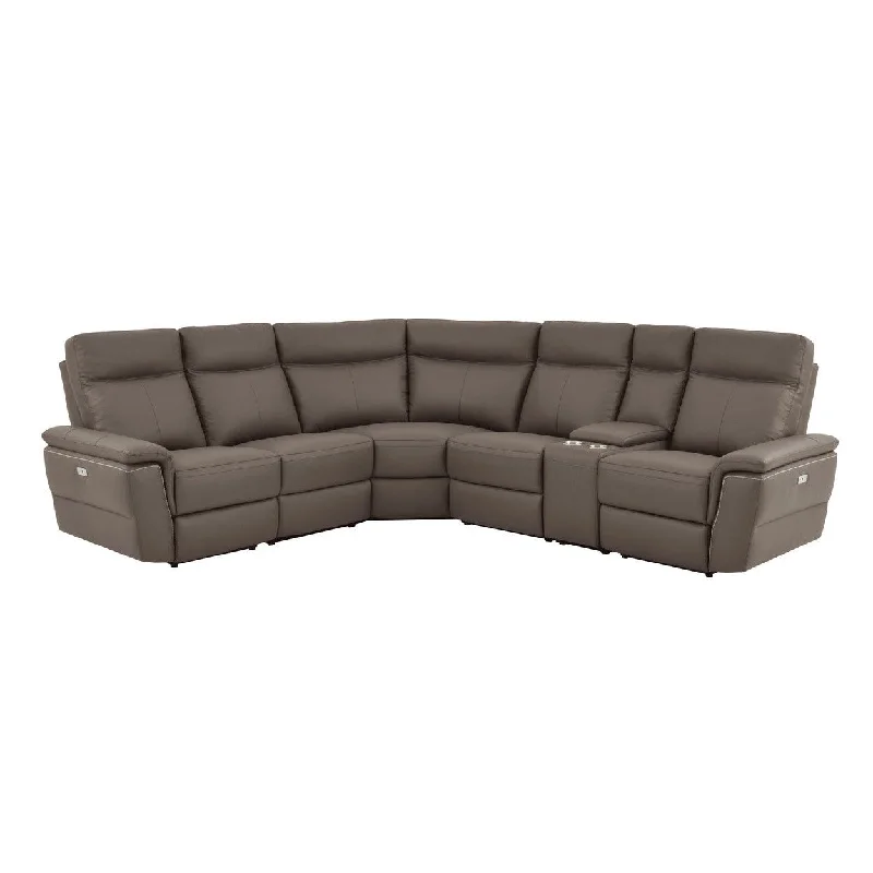 Homelegance Olympia (6)6-Piece Modular Power Reclining Sectional