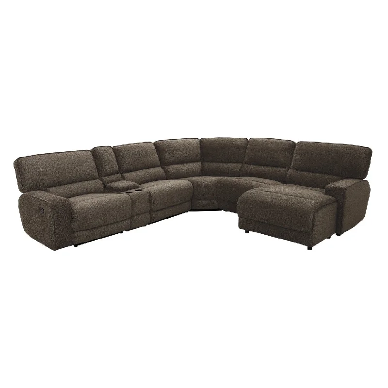 Homelegance Shreveport (6)6-Piece Modular Reclining Sectional with Right Chaise