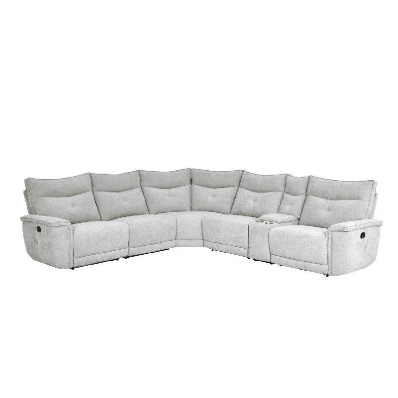 Homelegance Tesoro (6)6-Piece Modular Reclining Sectional