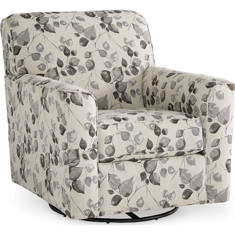 Abney Swivel Chair - Platinum