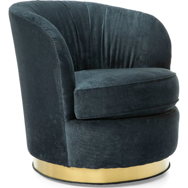 Allison Swivel Chair - Capri Blueberry