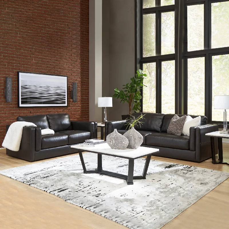 Amiata Genuine Leather Sofa Set