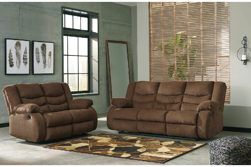 Tulen Reclining Sofa and Reclining Loveseat