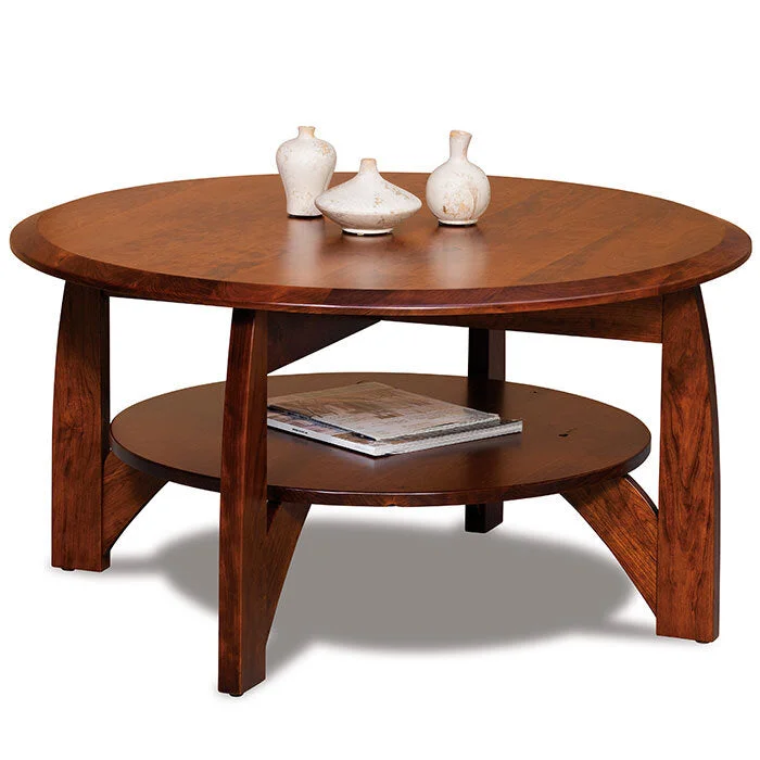 Boulder Creek Amish Round Coffee Table