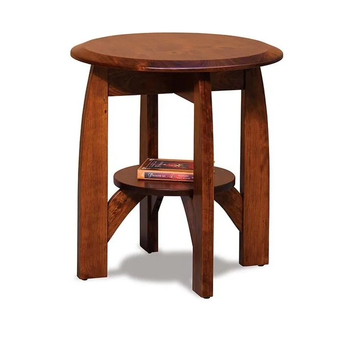 Boulder Creek Amish Round End Table