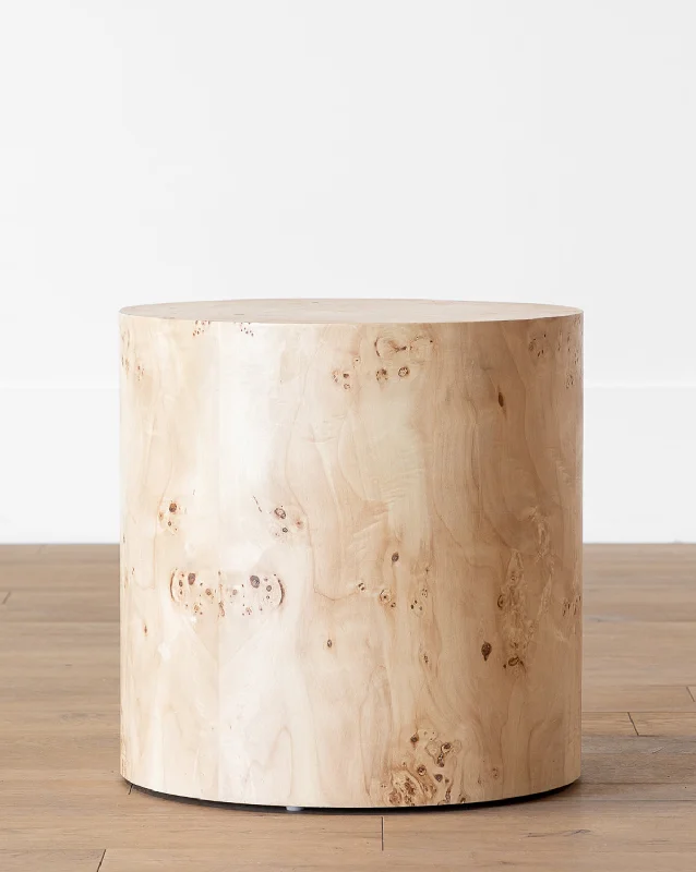 Burl Wood Side Table