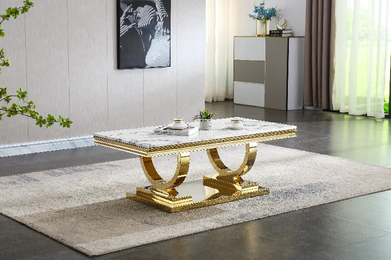 CT316 Modern Marble Coffee Table