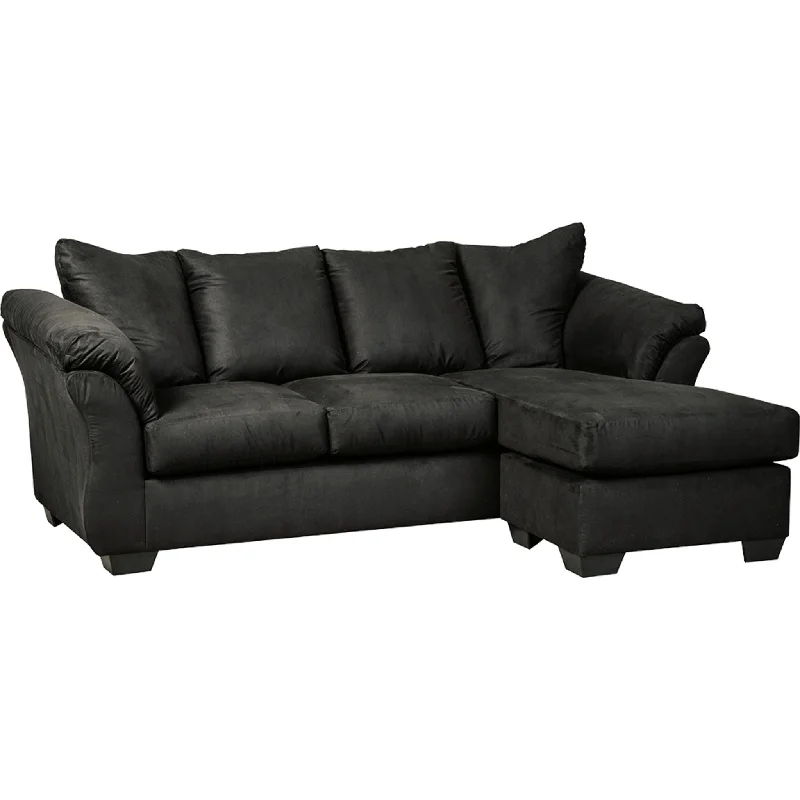 Darcy Sofa Chaise - Black