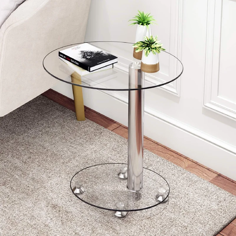 Joolihome Glass End Table