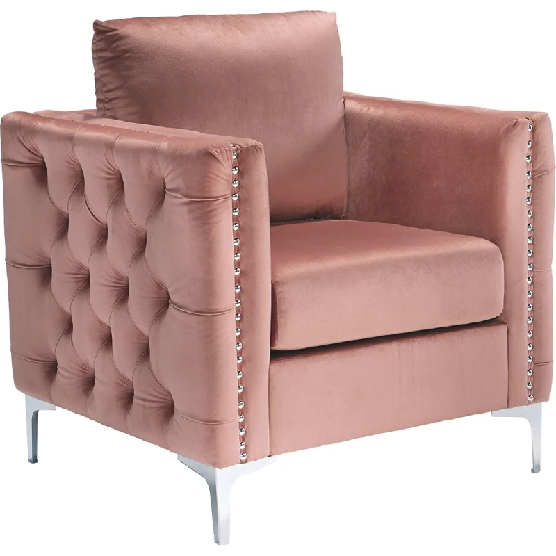 Lizmont Accent Chair - Blush Pink