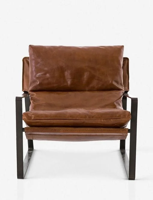 Marlyne Leather Accent Chair