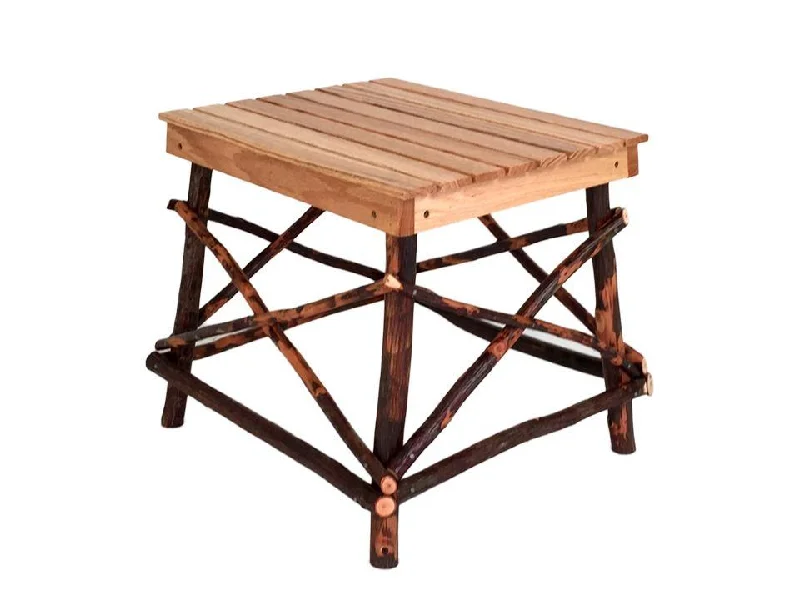 Amish Solid Oak Wood End Table