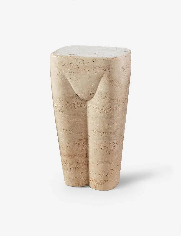 Paris Stool, Travertine