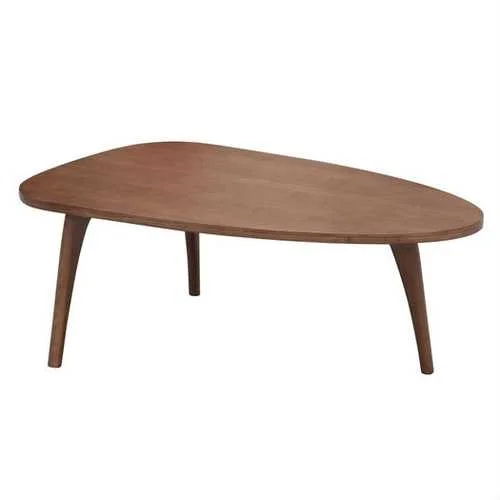 Mid-Century Modern Living Room Triangular Wood Coffee Table