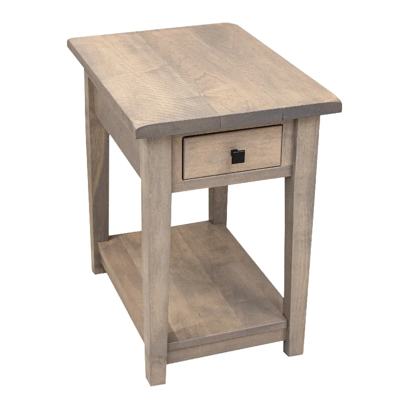 Riverton Rustic Small Square Open End Table