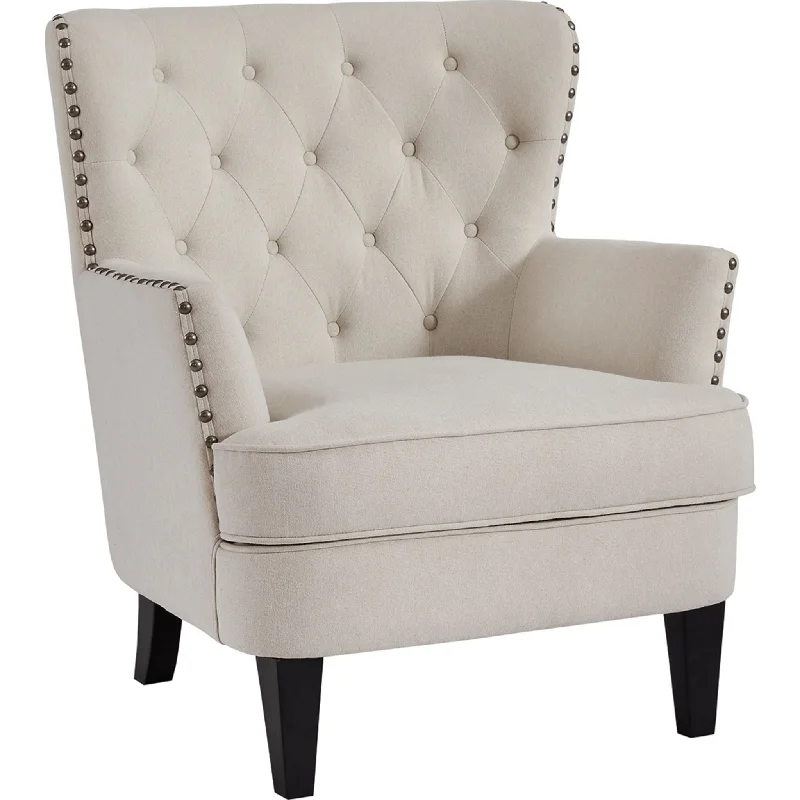 Romansque Accent Chair - Light Beige