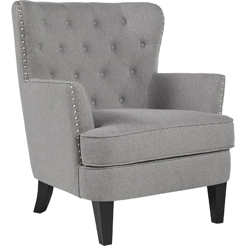 Romansque Accent Chair - Light Gray