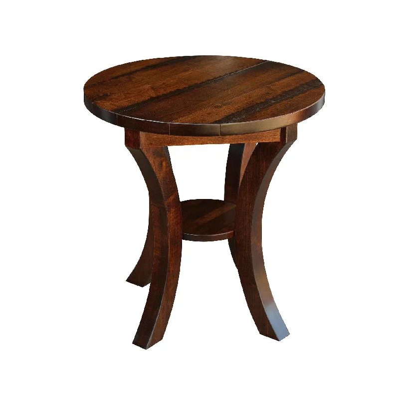 Amish Rustic Barn Floor End Table