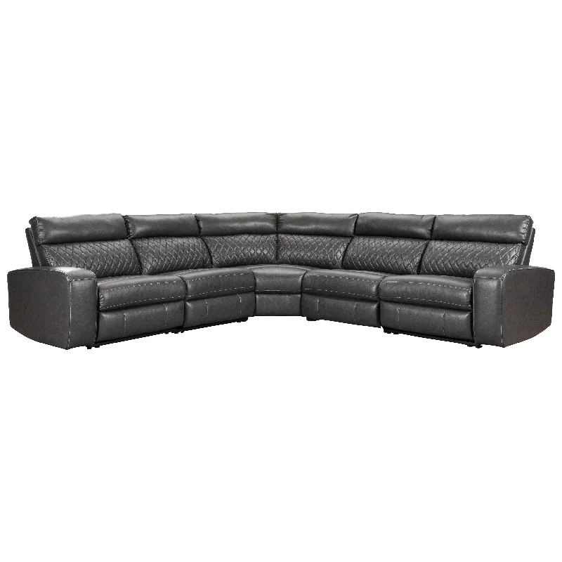 Signature Design by Ashley® Samperstone 5-Piece Power Reclining Sectional