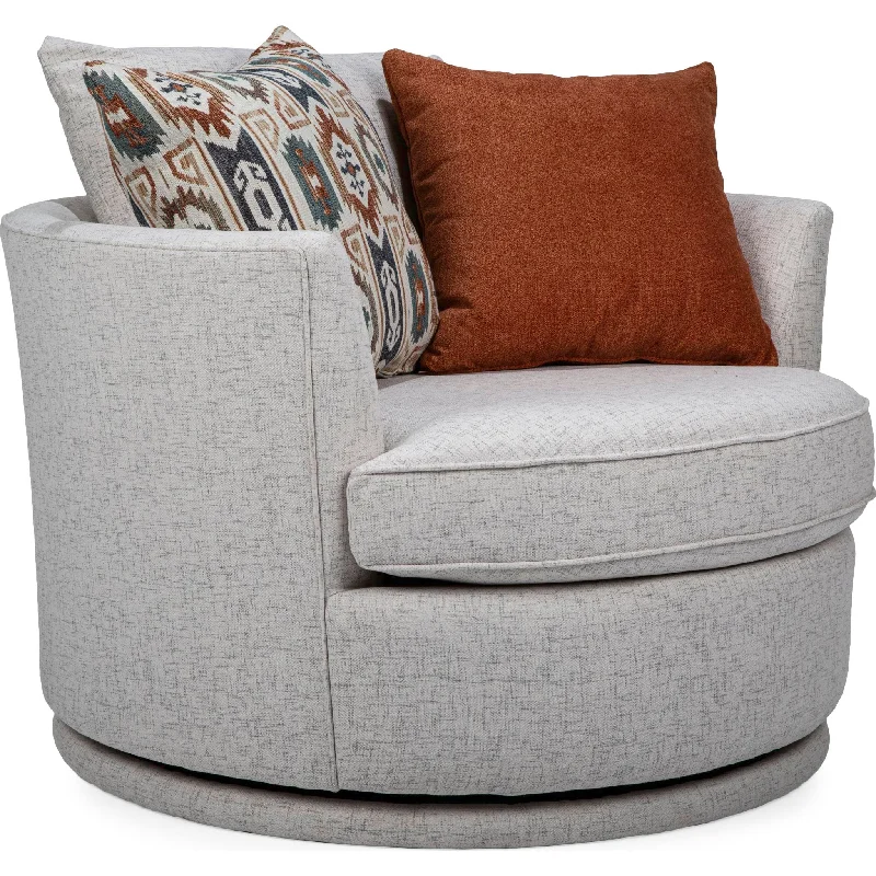 Tina Swivel Chair - Tictac Ivory