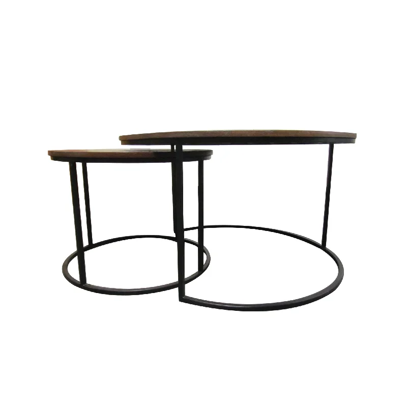 Vigo Nesting Coffee & Side Table - Sold As a Set