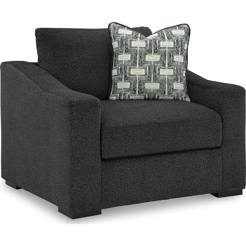 Wryenlynn Oversized Chair - Onyx