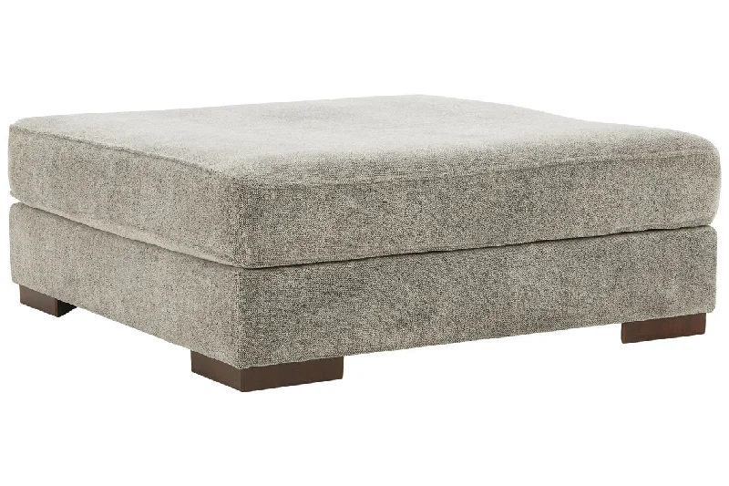 Bayless Smoke Oversized Accent Ottoman