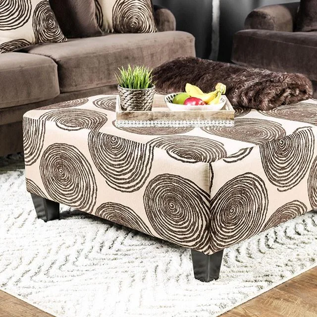 Bonaventura Brown Ottoman