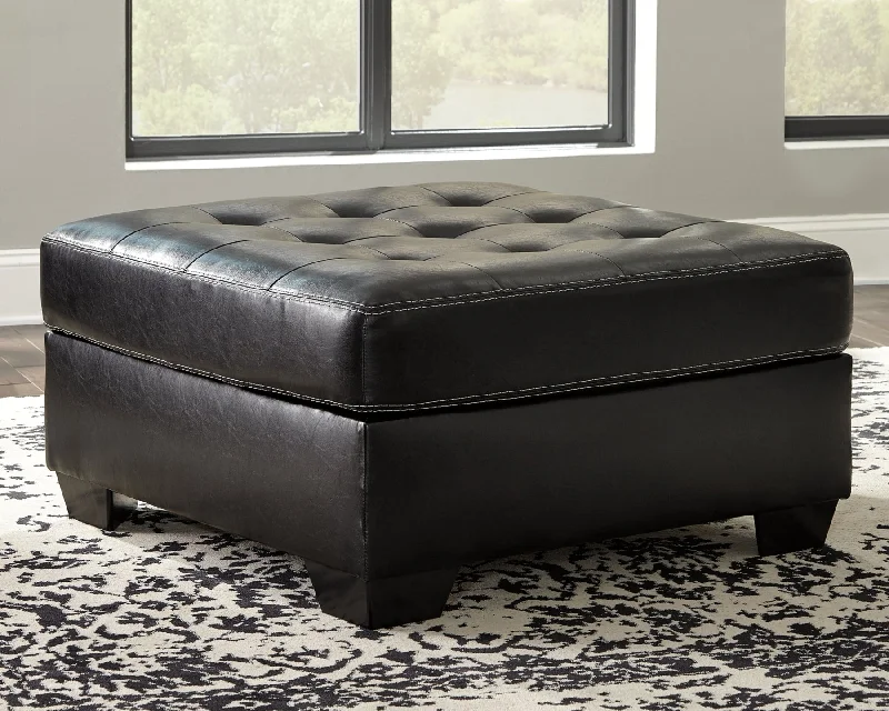 Jacurso Charcoal Oversized Ottoman