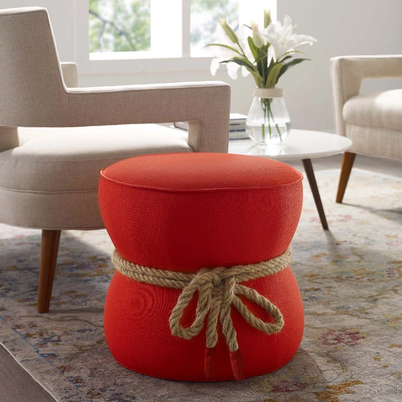 Modway Beat Nautical Rope Upholstered Fabric Ottoman - EEI-3483