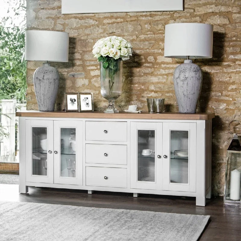 Clanfield White 4 Door Sideboard