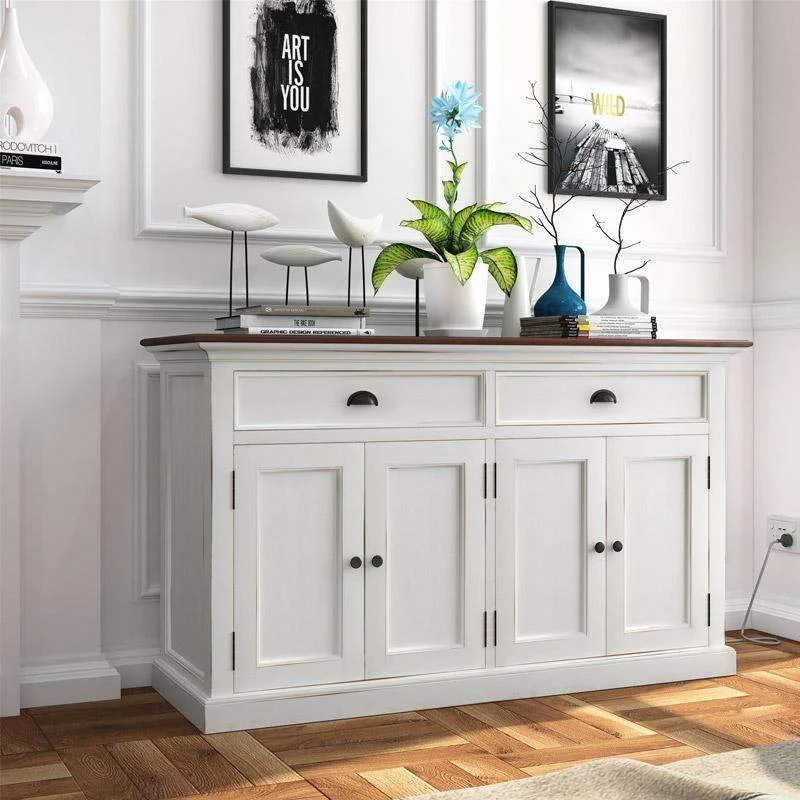 Halifax Accent White Painted Large Buffet Sideboard