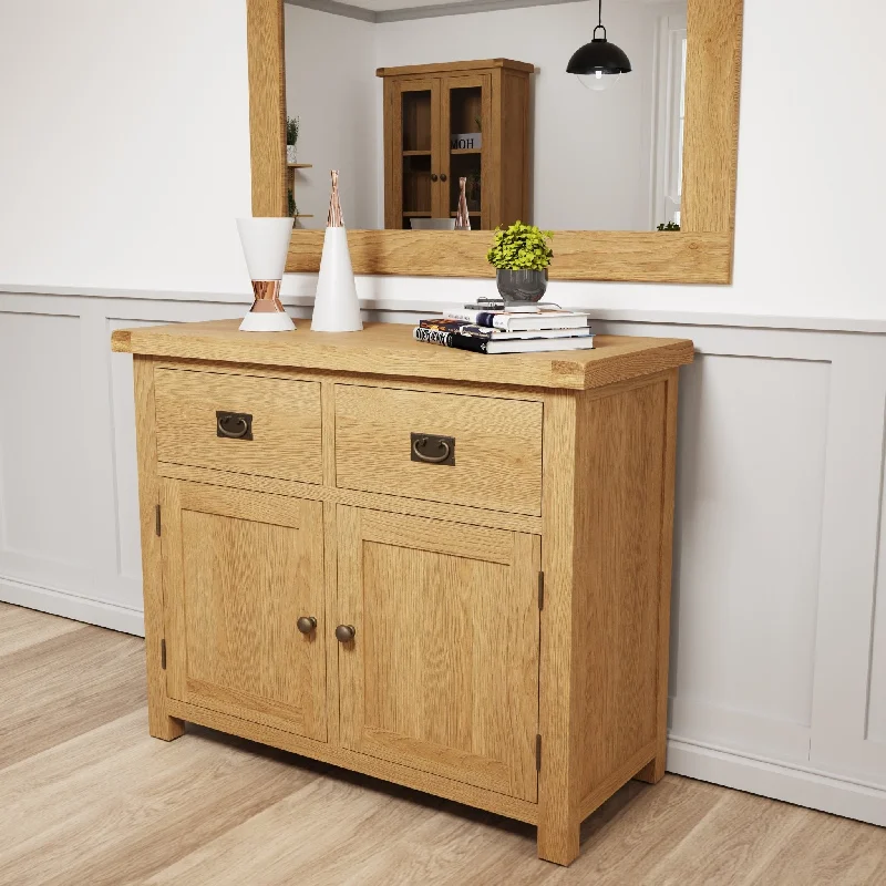 Kirdford Oak 2 Door 2 Drawer Sideboard