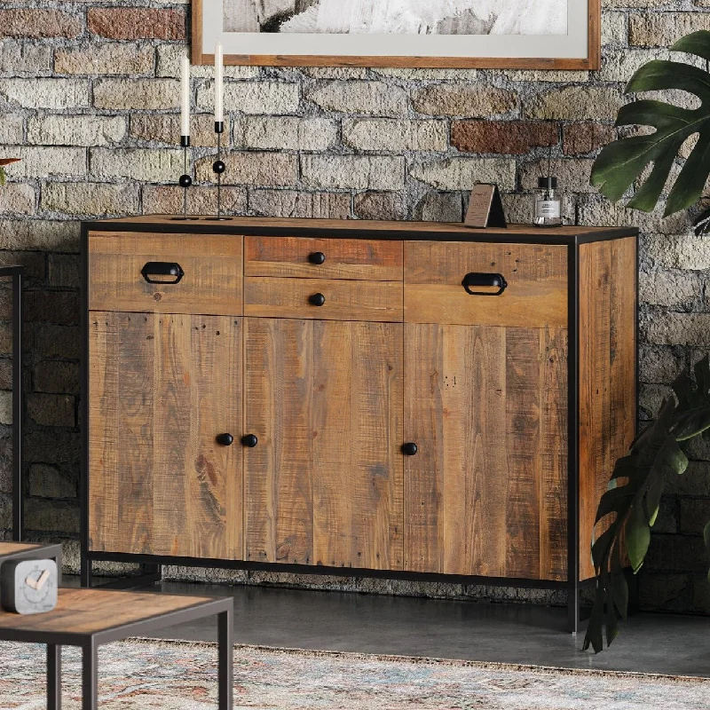 Ooki Sideboard With 3 Doors & 4 Drawers