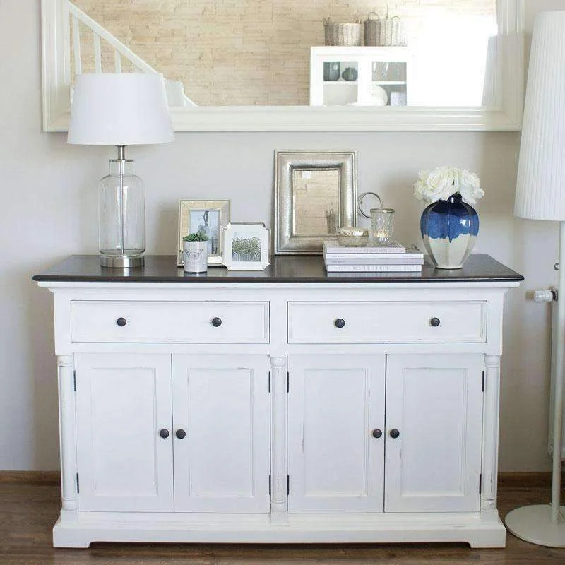 Provence Accent White Painted Large Buffet Sideboard