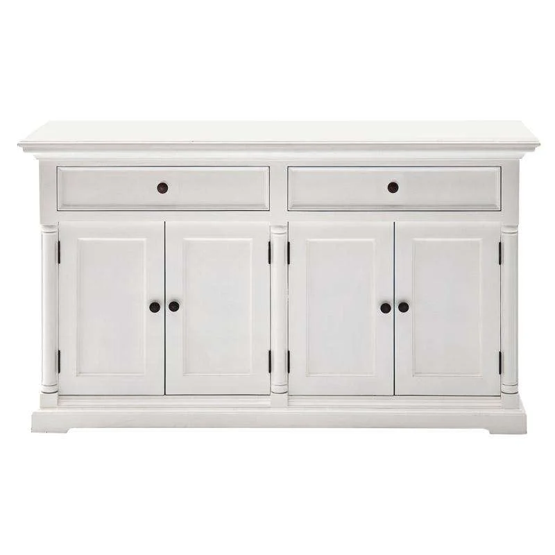 Provence White Painted Classic Sideboard- 2 Double Cupboards