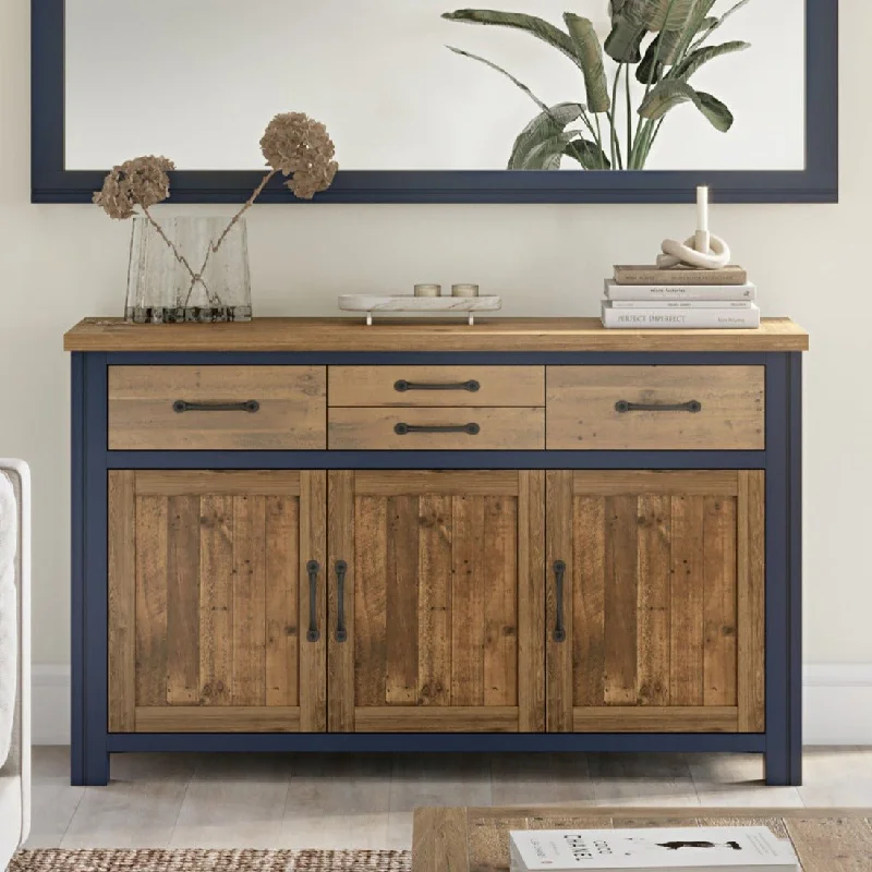 Splash of Blue 3 Door Sideboard