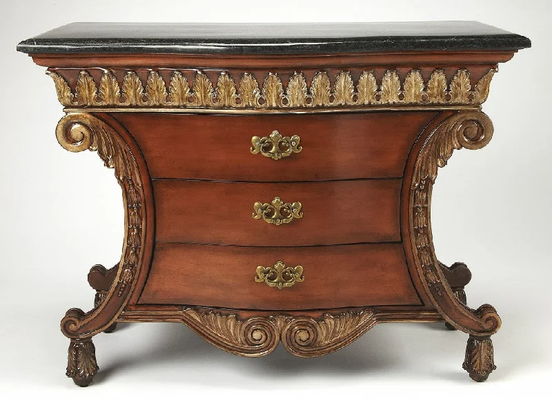 Traditional Style Carved Desk