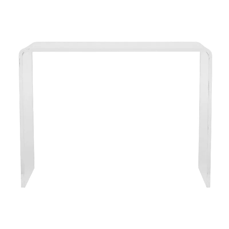 40" Clear Acrylic Sled Console Table