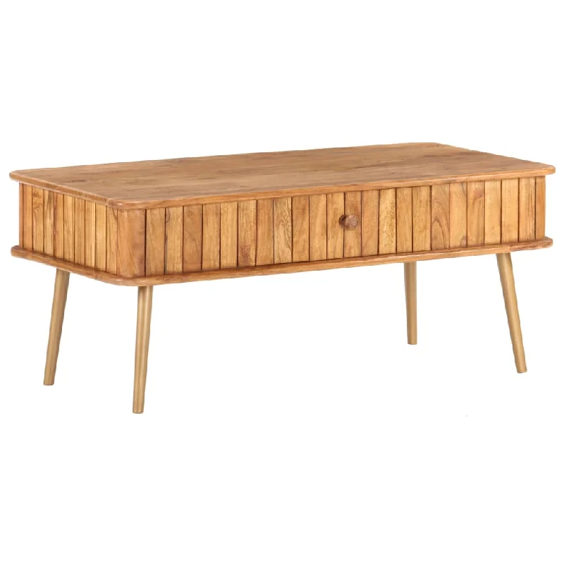 Coffee Table 39.4"x19.7"x15.7" Solid Acacia Wood