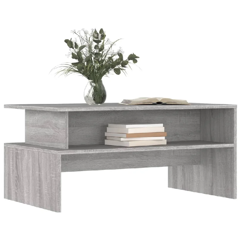 Coffee Table Accent Couch Sofa Side Table with Storage Engineered Wood