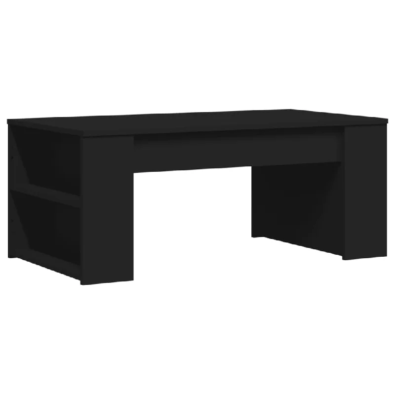 Coffee Table Black 40.2"x21.7"x16.5" Engineered Wood