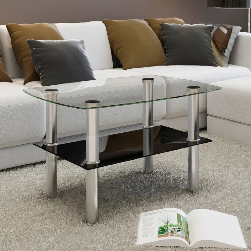 Coffee Table Glass 2 Tiers