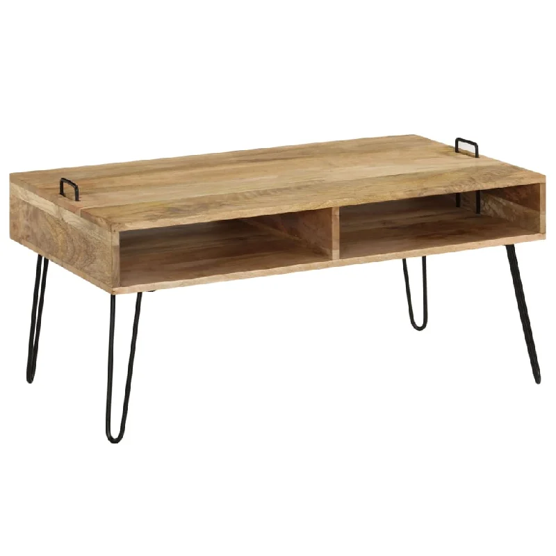 Coffee Table Solid Mango Wood 39.4"x23.6"x17.7"