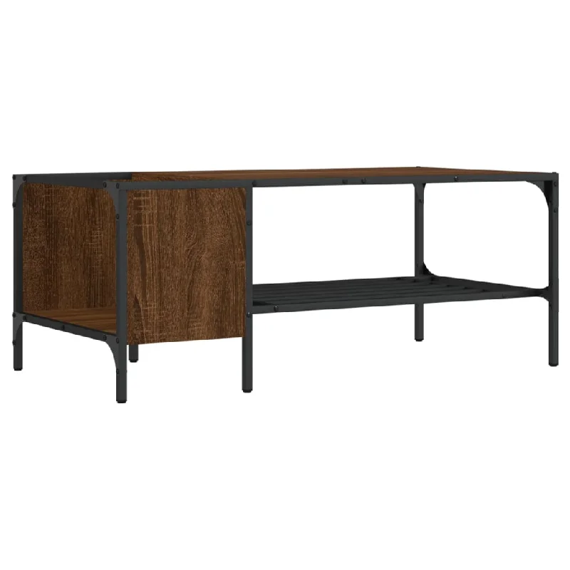 Coffee Table with Rack Accent Side End Desk Furniture Engineered Wood